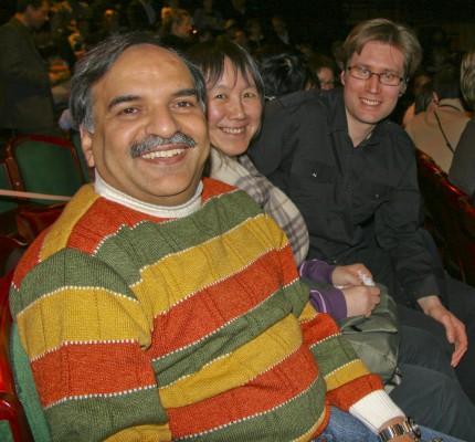 Rajiv Ahuja besökte showen med sina forskarkolleger från Uppsala Universitet. (Foto: Pirjo Svensson/Epoch Times)