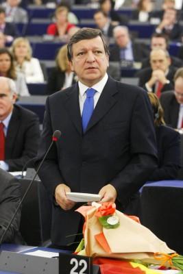Europakommissionens president José Manuel Barroso talar till medlemmarna efter valet på EU-parlamentet i Strasbourg i Frankrike. (Foto:Frederick Florin/AFP/Getty Images)
