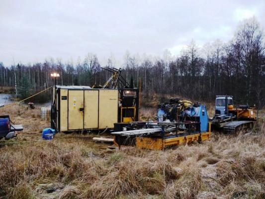 Provborrningarna i Norra Kärr påbörjades i december 2009 med North Scandinavian Drilling AB (Tasman Metals foto)
