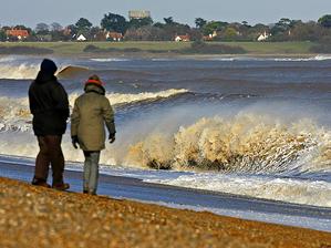 I havet utanför Suffolk i Storbritannien ligger den sjunkna staden Dunwich. (Foto. AFP)