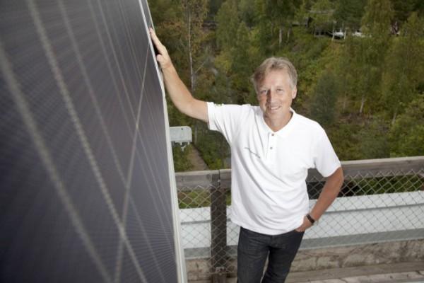 Göran Ernstson, vd och koncernchef på Umeå Energi, som håller på att ställa om sin energiproduktion för att komma närmare målet att bli klimatneutralt 2018. (Foto: Johan Gunséus/ Umeå Energi)
