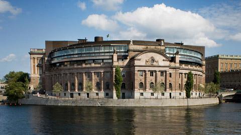 Sveriges riksdag har varit tyst i fråga om Kinas rättsliga brister. (Foto: Melker Dahlstrand/Riksdagsförvaltingen)
