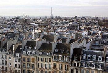 Paris sett från Gerorges Pompidou Center med Eiffeltornet i bakgrunden. ( Foto: Loic Venance/ Getty Images)
