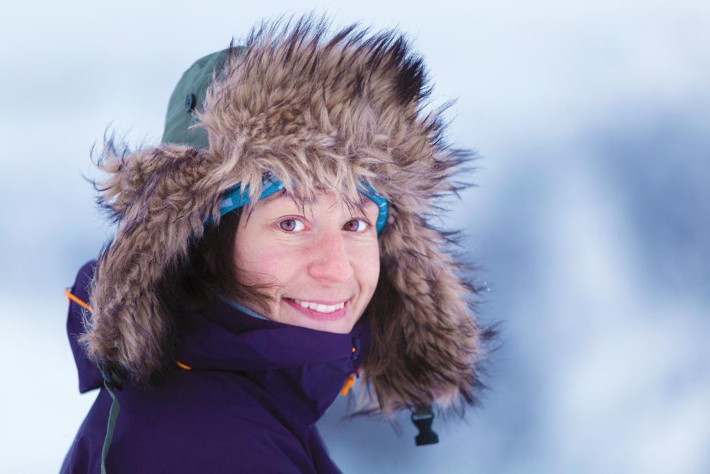 Johanna Davidsson har nått Sydpolen som snabbaste kvinnan någonsin. (Foto: Anna Lovehed)