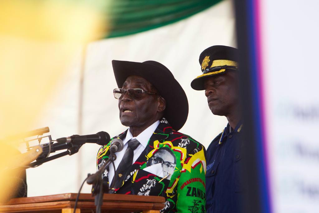 Zimbabwes president Robert Mugabe firade sin 93-årige födelsedag på lördagen. Foto: Tsvangirayi Mukwazhi /AP/TT