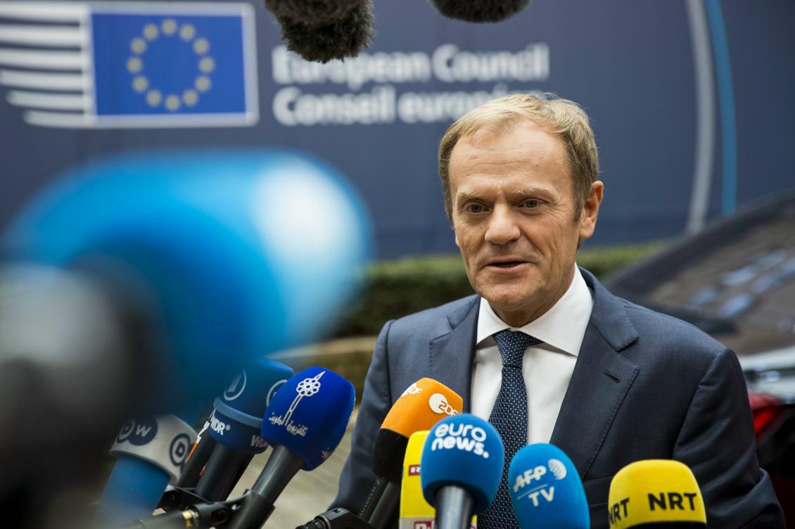 EU-ländernas stats- och regeringschefer beslutade med överväldigande majoritet att välja om Donald Tusk för två och ett halvt år till. Foto: Jack Taylor /Getty Images