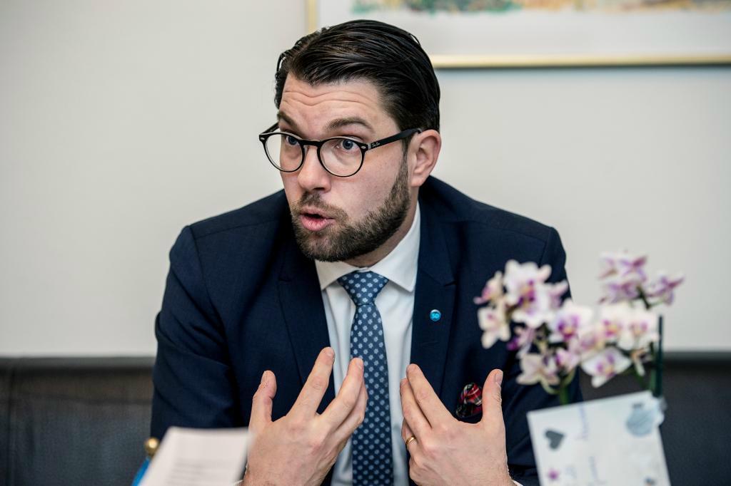 Jimmie Åkesson, partiledare för Sverigedemokraterna. Foto: Lars Pehrson/SvD/TT