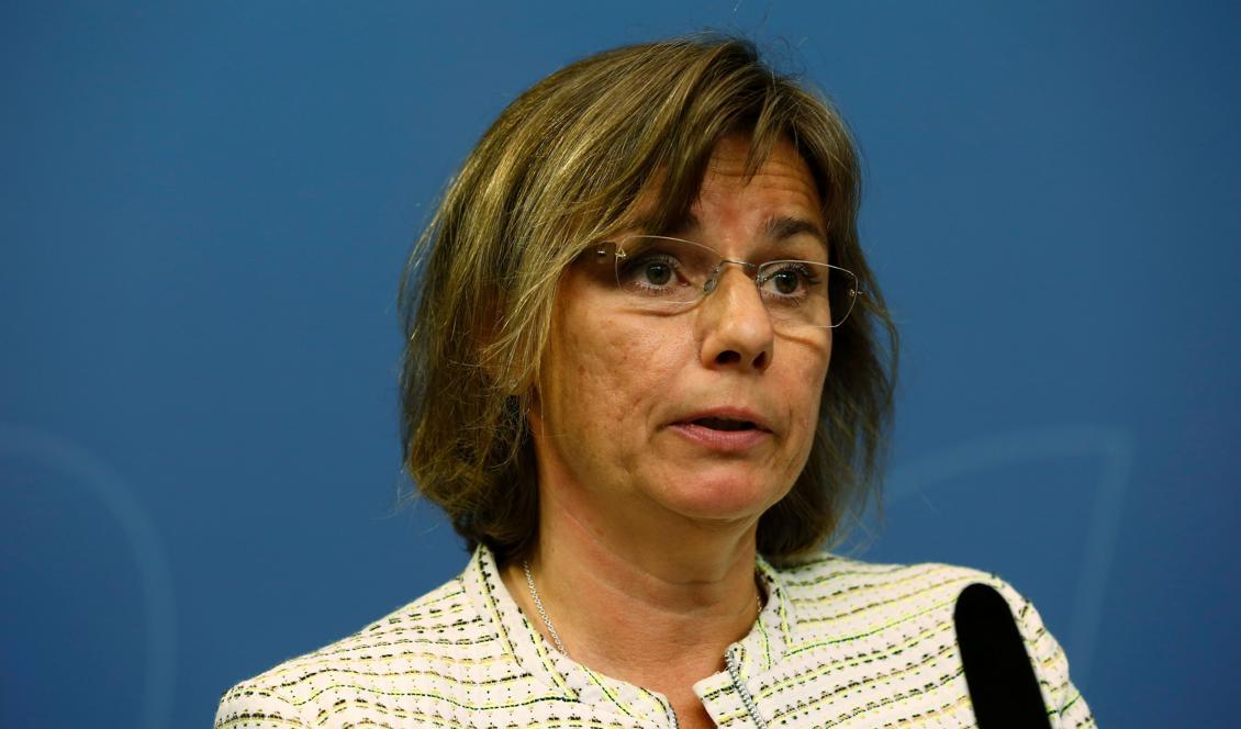 
Klimatminister Isabella Lövin (MP). Foto: Johan Jepsson/TT/AFP/Getty Images                                            