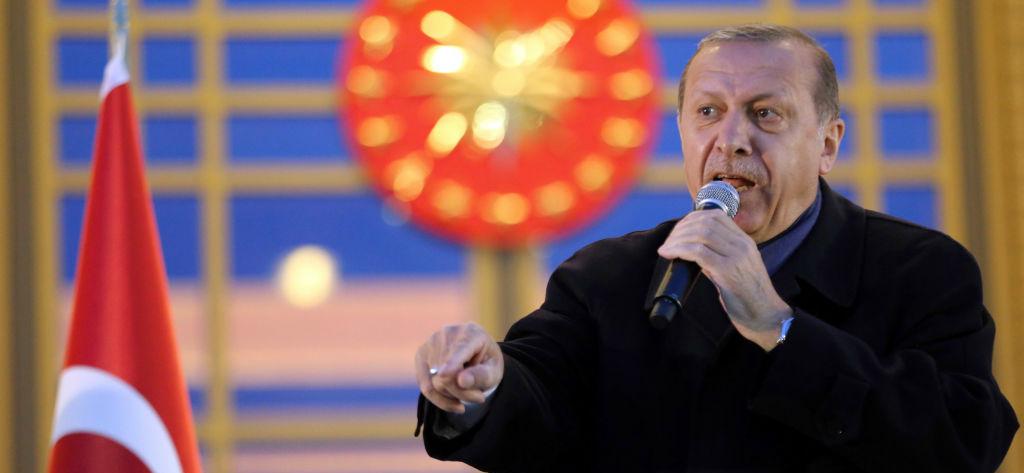 Turkiets president Recep Tayyip Erdogan i Ankara dagen efter folkomröstningen, där han höll tal. Foto: Adem Altan /AFP/Getty Images