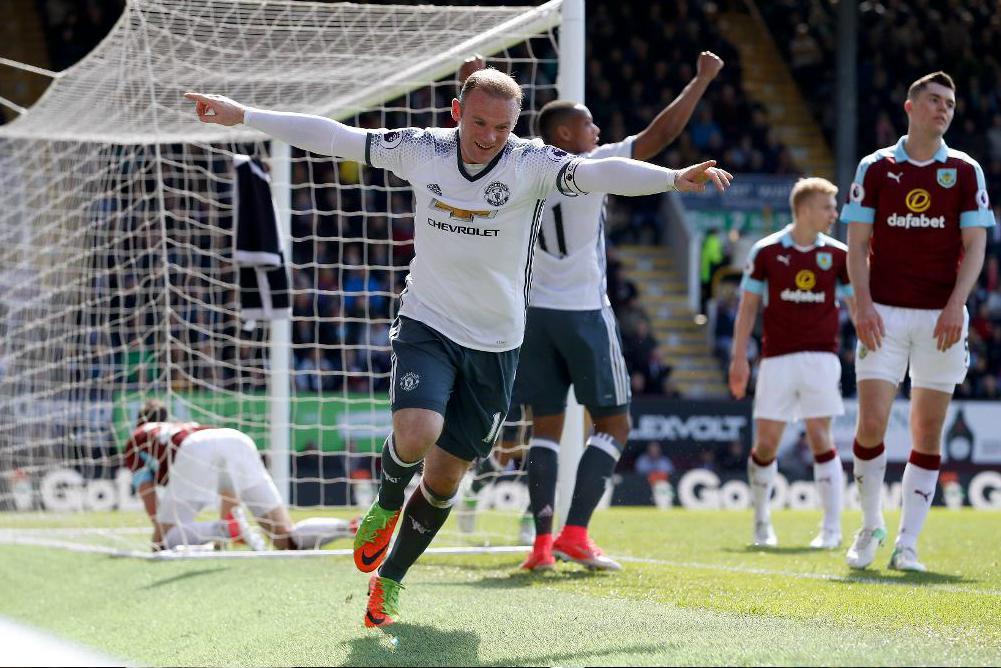 
Manchester Uniteds Wayne Rooney gjorde 2-0 mot Burnely. Foto: Martin Rickett/AP/TT                                            