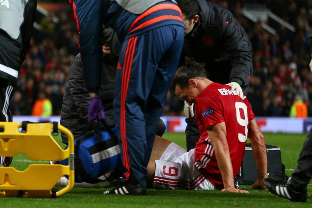 
Zlatan Ibrahimovic skadade ena knäet illa under Europa League-matchen mot Anderlecht i torsdags. Foto: Dave Thompson/AP/TT                                            