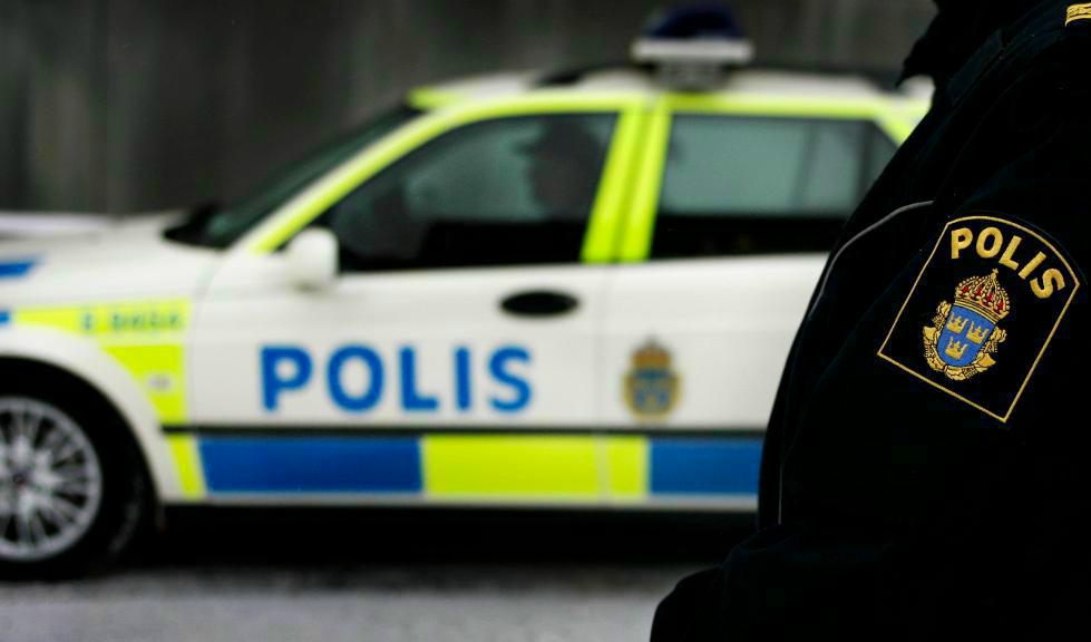 Ett 70-tal demonstranter protesterar mot en massavvisning av afghaner i Åstorp. Foto: TT-arkivbild