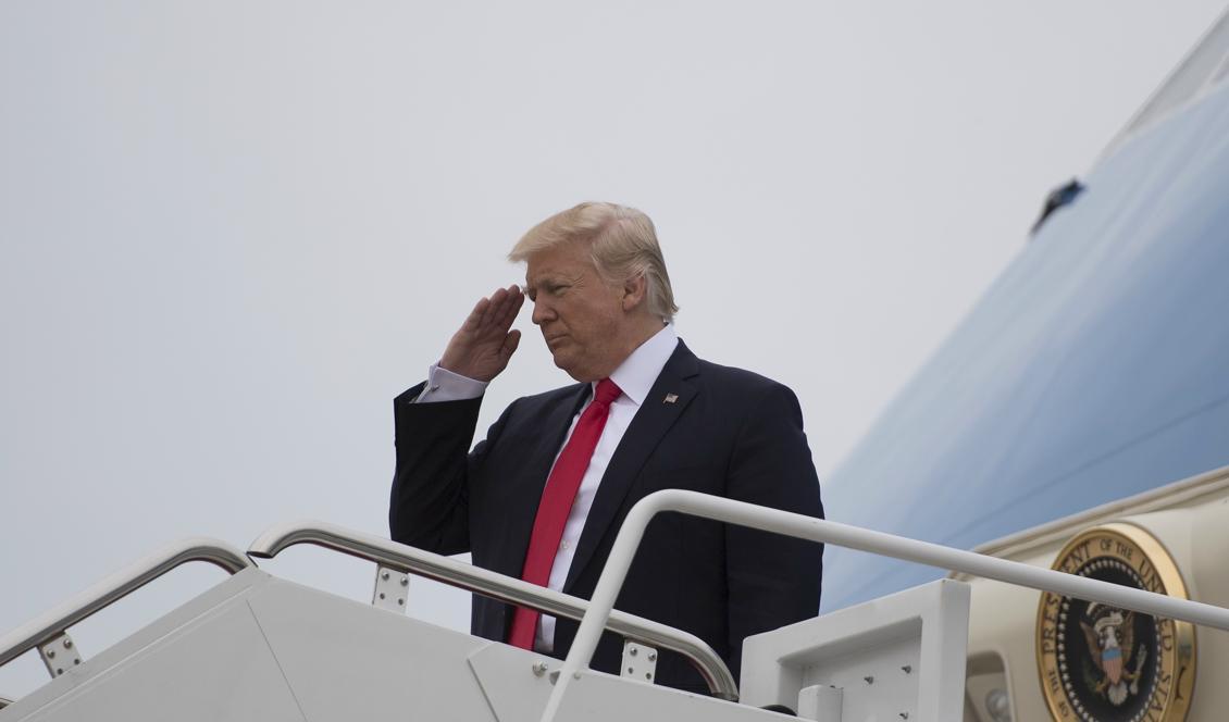 Donald Trumps första utlandsresa som president inkluderar bland andra Israel, Saudiarabien och Vatikanen. Foto: Jim Watson/AFP/Getty Images