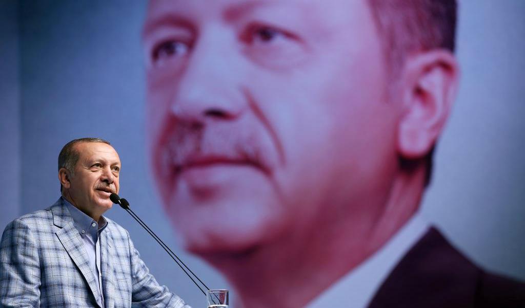 
Tyskland vill inte att Turkiets president Recep Tayyip Erdogan, här fotograferad i Istanbul häromdagen, ska hålla tal för den turkiska diasporan när han besöker G20-mötet i Hamburg nästa vecka. Foto: AP/TT                                            