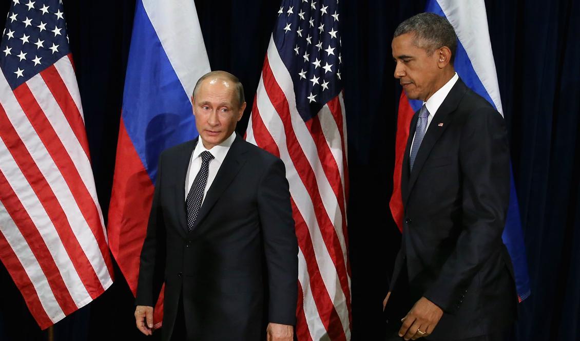 Obama och Putin på möte i New York. Foto: Chip Somodevilla/Getty Images