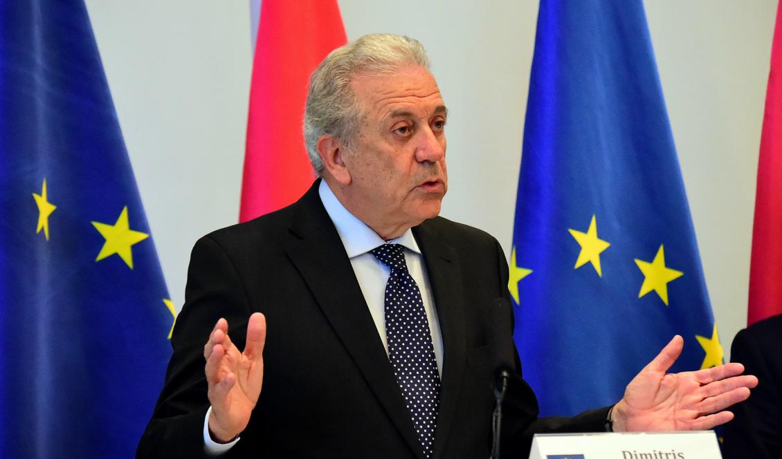 Dimitris Avramopoulos handhar EU:s asyl- och migrationsfrågor. Foto: Attila Kisbenedek/AFP/Getty Images