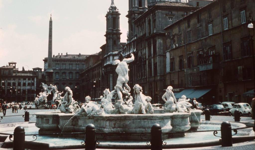 
Fontänen Fontana di Moro på Piazza Navona i Rom. Foto: TT-arkivbild.                                            