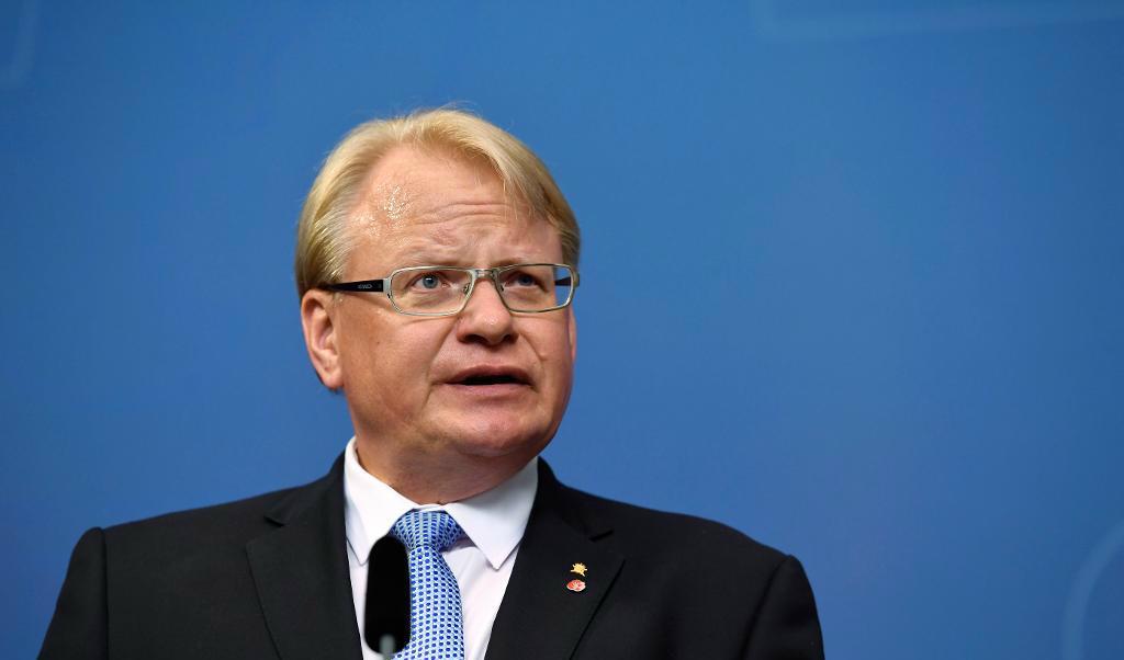 
Försvarsminister Peter Hultqvist (S). Foto: Erik Simander/TT-arkivbild                                            