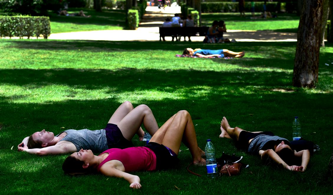Det är hett i Spanien. Foto: Gerard Julien /AFP/Getty Images)