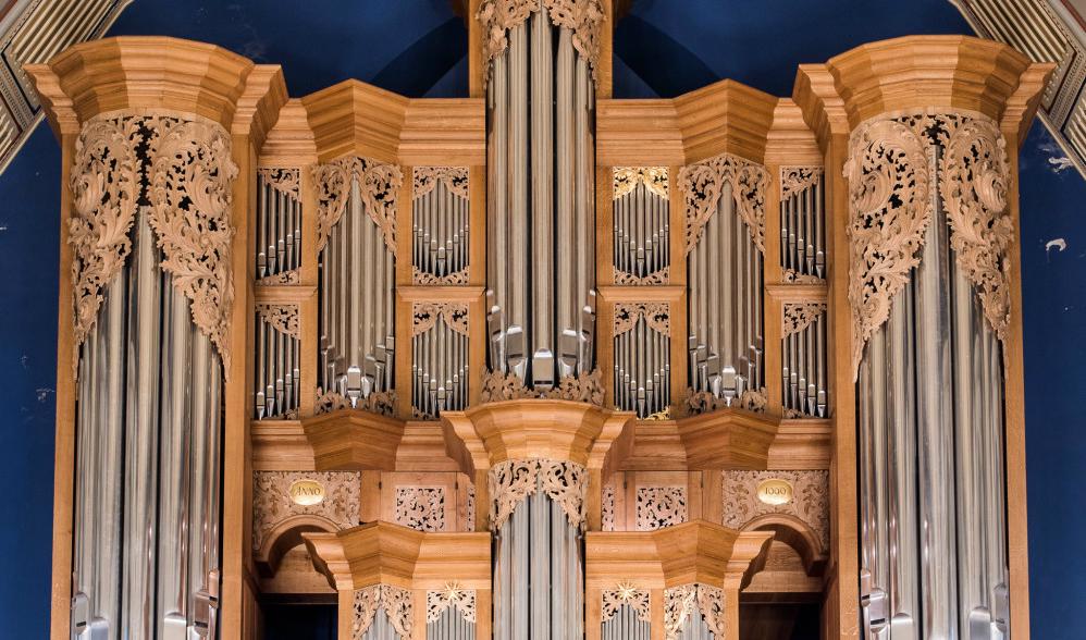 Den världsunika Barockorgeln i Örgryte nya kyrka. Foto: Sven Andersson