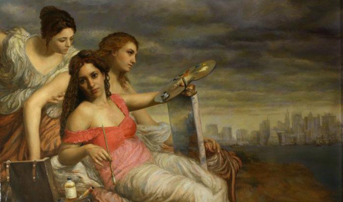 “Rebirth of Painting”, Cesar Santos, olja på duk. Foto: Cesar Santos