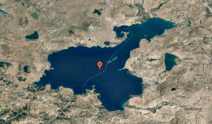 



Vansjön i Turkiet. Bild: Skärmdump från Google maps                                                                                                                                                                                
