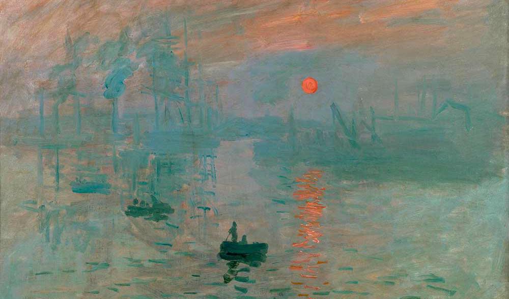 Claude Monet, "Impression, Soleil Levant" (1872), detalj.