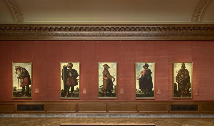 Fem av de 13 målningarna i utställningen "Zurbarán's Jacob and His Twelve Sons: Paintings from Auckland Castle" på The Frick Collection i New York. Utställningen pågår till och med 12 april 2018. (The Frick Collection)