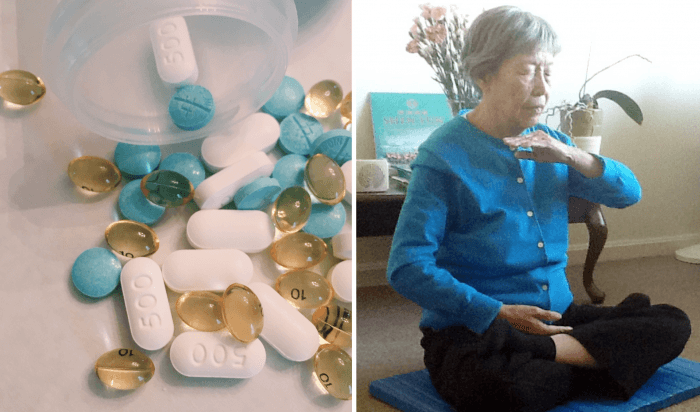 


Från ett liv med mediciner till hälsa. Zhu mediterar.                                                                                                                                    
