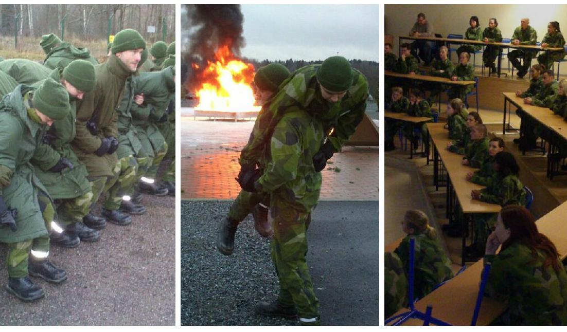 



Bilder från en av Försvarsmaktens prova-på-helger 2014. Personerna på bilderna har inget direkt samband med artikeln. Foto: Försvarsutbildarna/ Facebook                                                                                                                                                                                