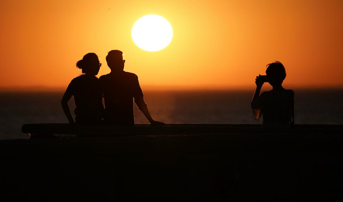 SMHI har utfärdat en klass 2-varning för mycket höga temperaturer. Foto: Johan Nilsson/TT. Arkivbild.