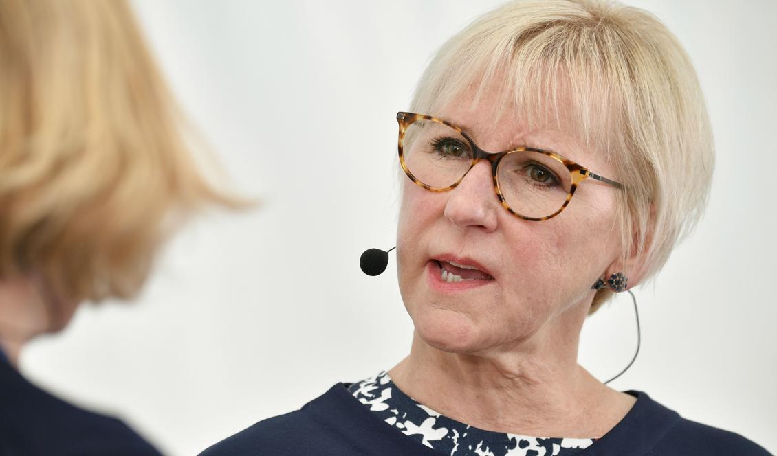 Utrikesminister Margot Wallström (S). Foto: Vilhelm Stokstad/TT-arkivbild