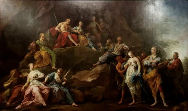 “Orpheus in Hades Asking for Eurydice” 1763, av Jean Restout. Foto: Louvren