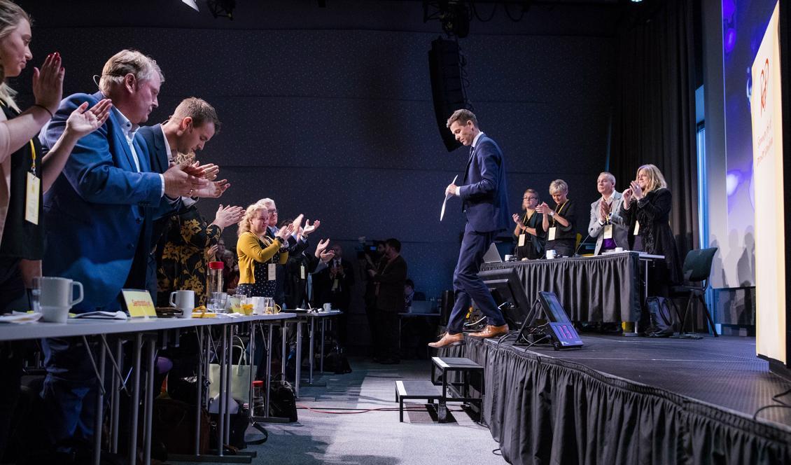 KRF-ledaren Knut Arild Hareide förlorade omröstningen om partiets vägval. Foto: Håkon Mosvold Larsen/NTB Scanpix/TT