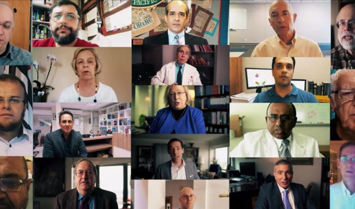 I den här skärmdumpen från en video av Discovery Institute uttalar forskarna sin skepticism till Darwins evolutionsteori. (Skärmdump / Discovery Insitute)