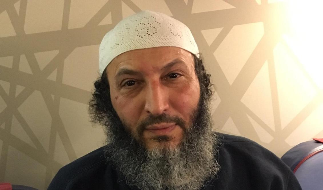 58-årige hatpredikanten Said Mansour utvisades från Danmark på fredagen. Foto: Thomas Foght/Skärmdump/Twitter