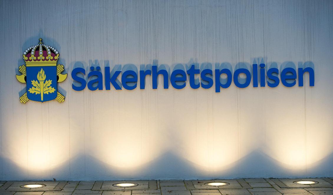 En person har anhållits misstänkt för flyktingspioneri, enligt Säpo. Foto: Maja Suslin/TT-arkivbild