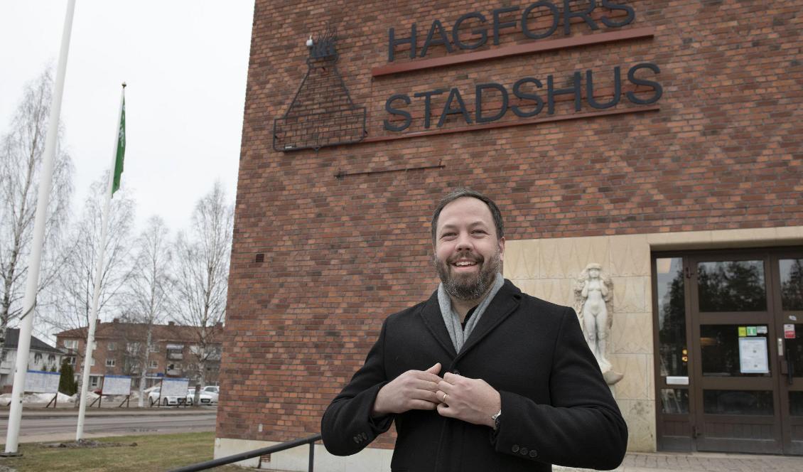 
Jens Fischer, kommunalråd i Hagfors för Oberoende realister. Foto: Tommy Pedersen/TT                                                