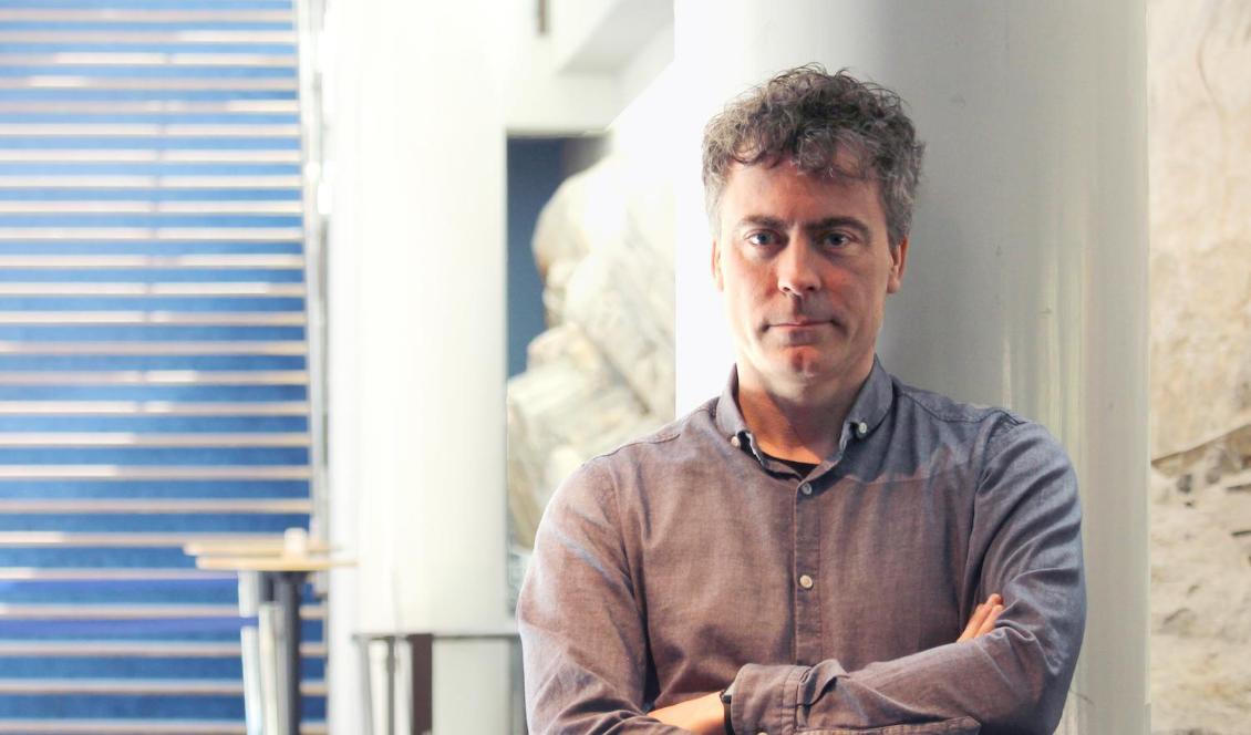 Den brittiska pianisten Paul Lewis efter repetitionerna i Berwaldhallen inför konserterna 16 & 17 maj 2019. Foto: Susanne W Lamm