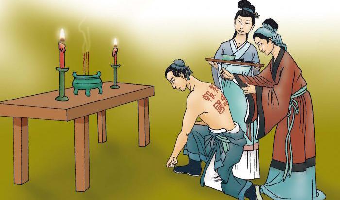 

Madam Yau blev känd för att ha tatuerat fyra kinesiska tecken på Yue Feis rygg för att påminna honom om hans plikt. Sun Mingguo/The Epoch times                                                                                                