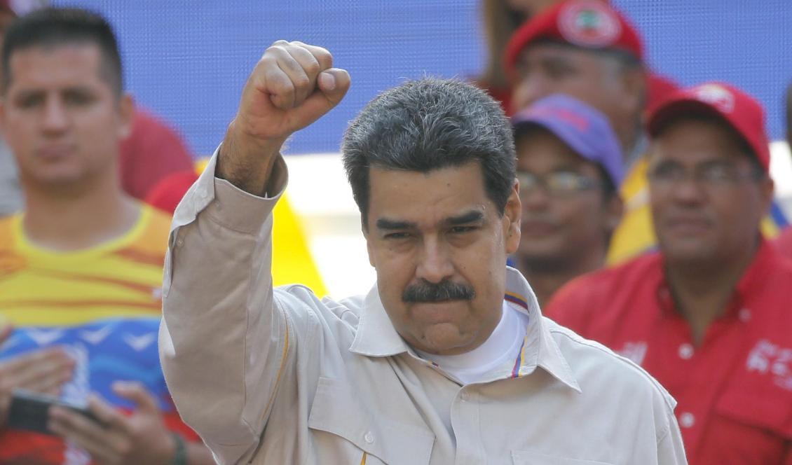 Venezuelas president Nicolás Maduro. Foto: Ariana Cubillos/AP/TT-arkivbild