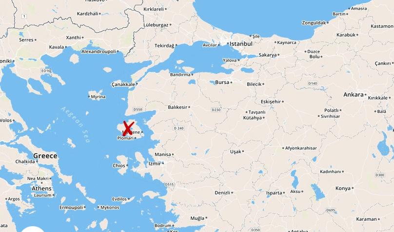 Den grekiska ön Lesbos. Foto: TT