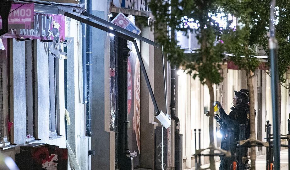 Polisen har fortfarande inget motiv till sprängdådet i centrala Lund. Foto: Johan Nilsson/TT