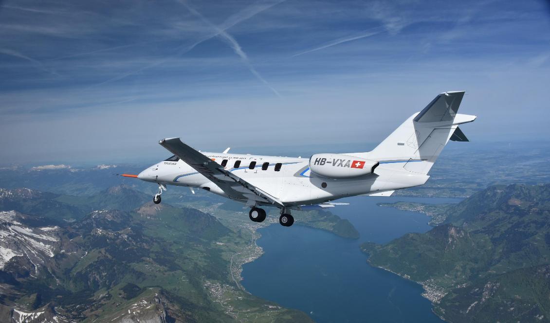 Ett Pilatusflygplan av typen PC-24, som Svenskt Ambulansflyg nu köper i sex exemplar. Foto: Pilatus