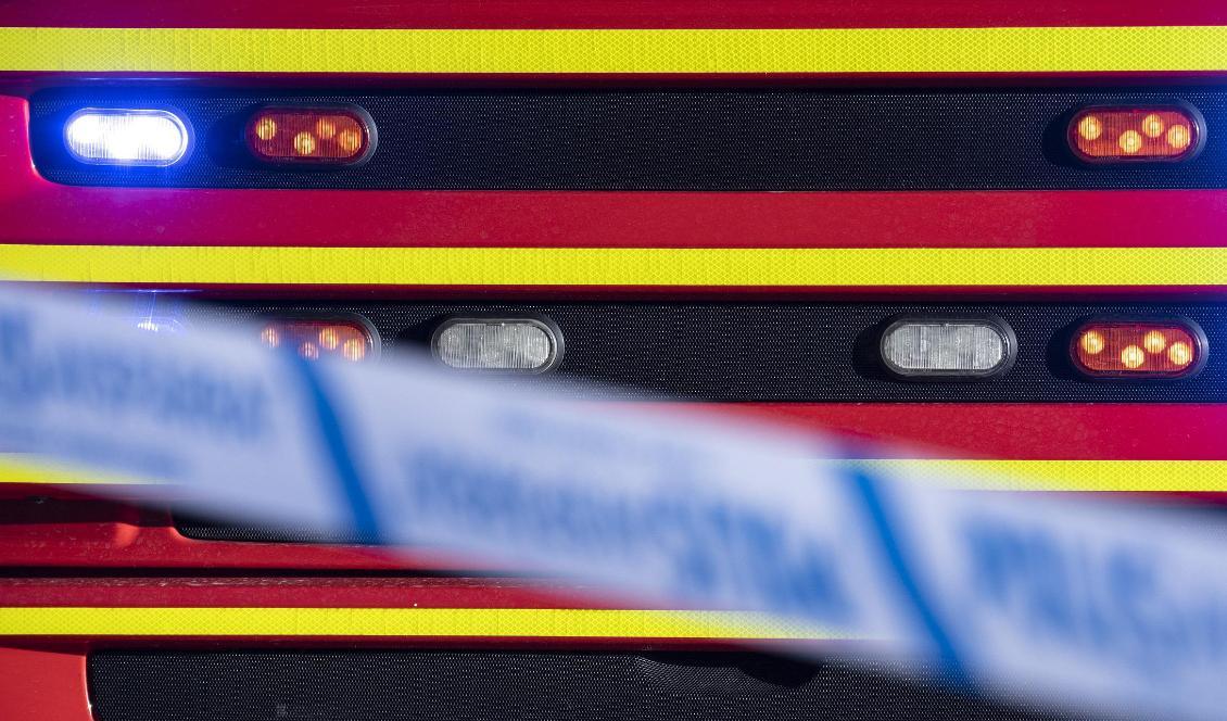 Bilar sattes i brand i Askim i natt. Foto: Johan Nilsson/TT-arkivbild
