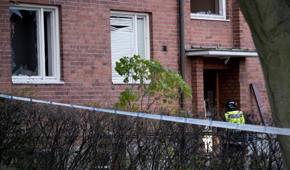 Polisen utreder två explosioner i Helsingborg. Foto: Johan Nilsson/TT
