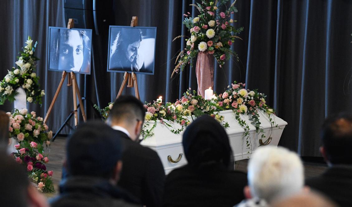 Begravning för Karolin Hakim som sköts till döds i Malmö. Foto: Johan Nilsson/TT