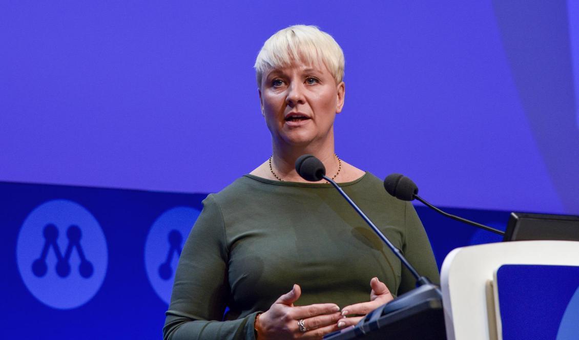 
Anna Tenje, nyvald andra vice ordförande i Moderaterna. Foto: Lars Larsson/TT                                                