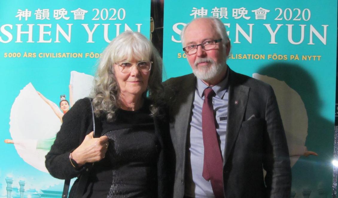 Susan och Göran Beckert hade rest ända från Karlstad för att se Shen Yun uppträda i Stockholm 5 januari 2020. Foto: Susanne W Lamm