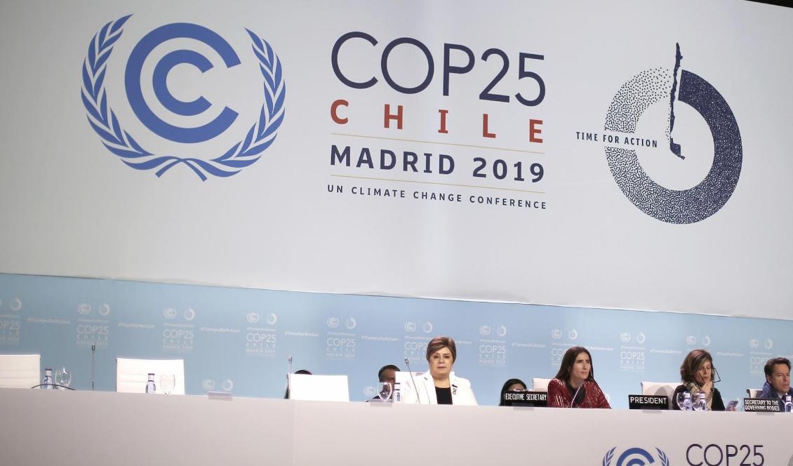 Chiles miljöminister Carolina Schmidt – ordförande för FN:s klimatmöte i Madrid – vädjar till alla parter att göra ett sista försök att komma överens. Foto: Manu Fernandez/AP/TT